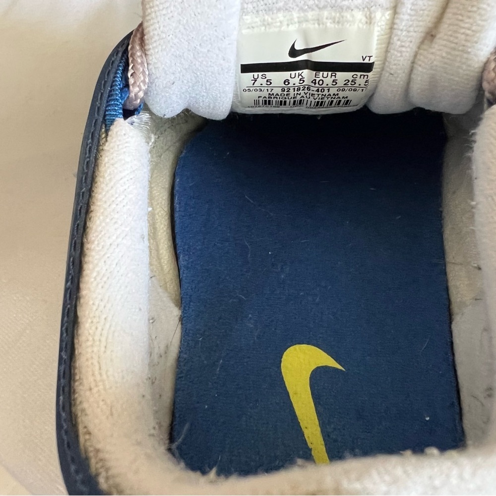 Nike Air Max 97 Blue Neon Yellow Trainers Size 7.5 - Picture 9 of 12